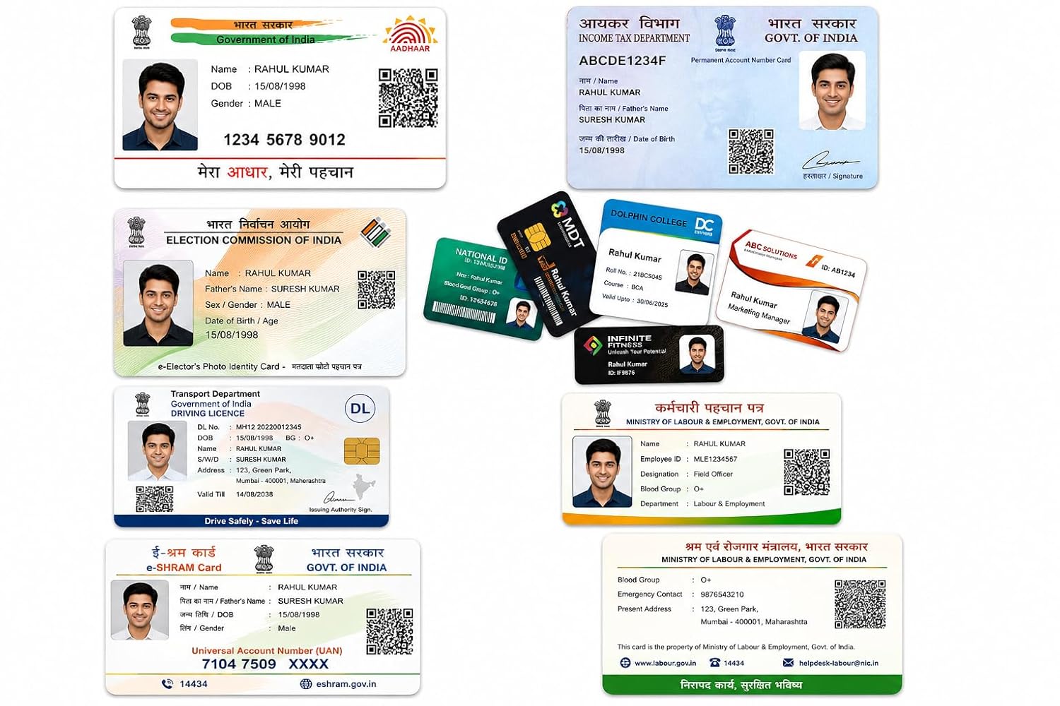 PVC Card Printing front view